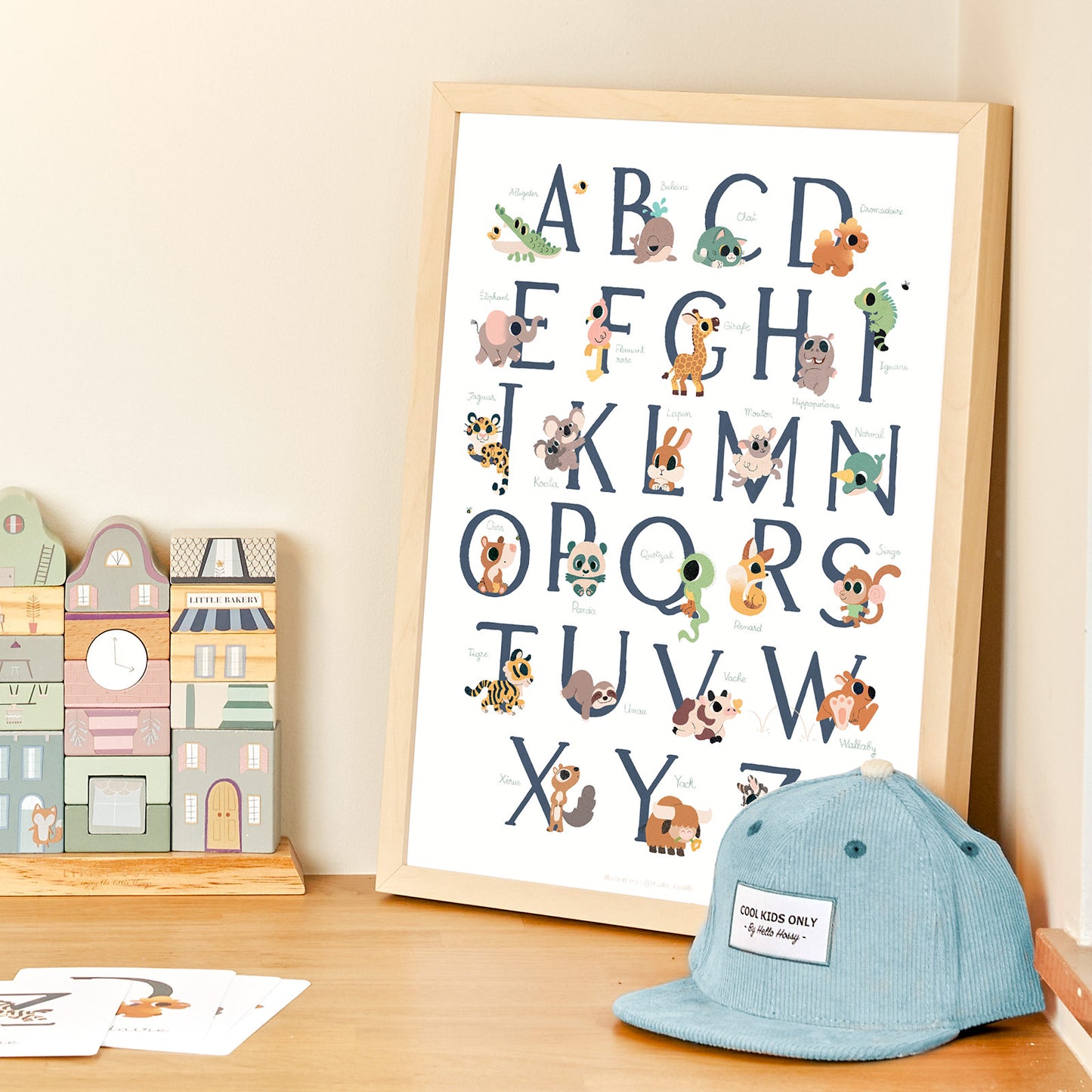 affiche alphabet chambre enfant
